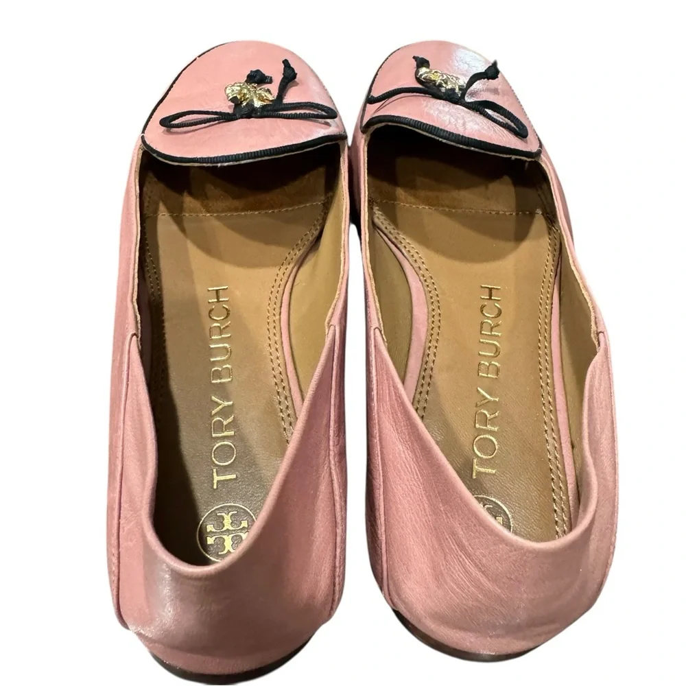 Tory Burch Charm Loafers Flats Rosa